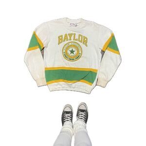 Vintage Nutmeg Baylor Bears Varsity Striped Sweatshirt